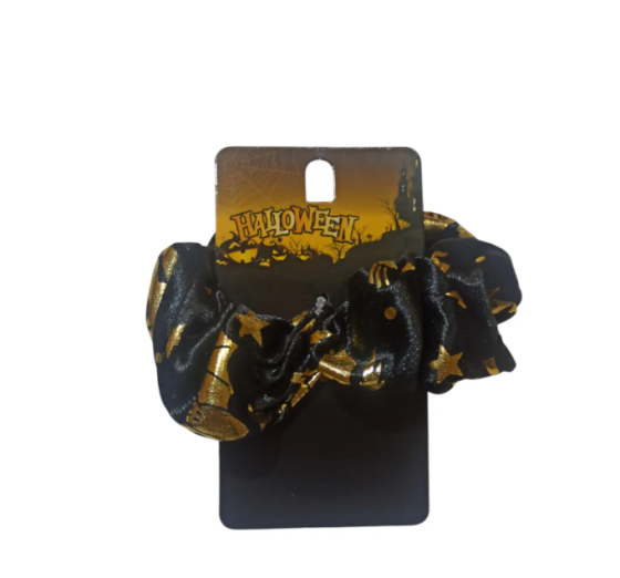 Резинка для волосся на Хелловін one size чорно-золотистий Київ
