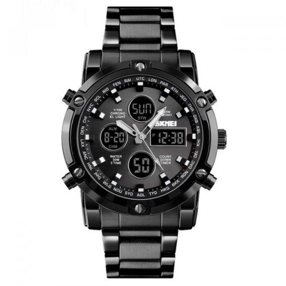Чоловічий наручний годинник Skmei Molot Limited AllBlack (Чорний) Вінниця - фото 1