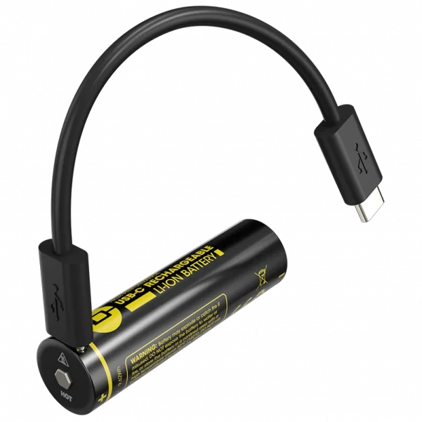 Аккумулятор 18650 Nitecore NL1826R 2600mAh USB-C (Черный) Винница - изображение 3