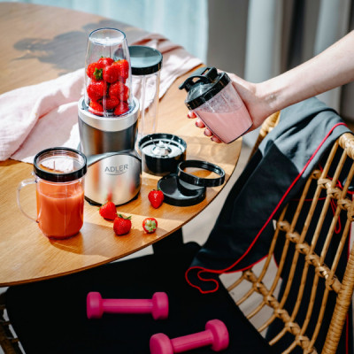 Фітнес-блендер Adler AD 4084 500Вт/ Pulse/ 4 скляні пляшки 700мл, 2x500мл, 300мл Вінниця - фото 4