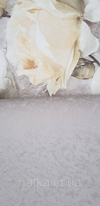 Шпалери вінілові на флізеліні Sintra Adria метрові під венеціанську штукатурку перламутрові бежеві кави з молоком Київ - фото 3