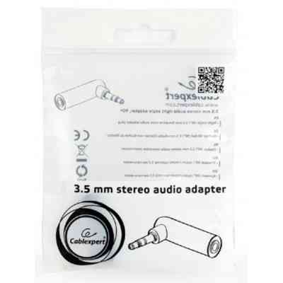 Перехідник 3.5мм M / F 3.5 мм угловой Cablexpert (A-3.5M-3.5FL) Вінниця