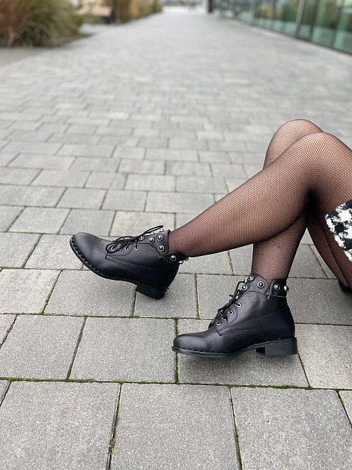 SOTHBY'S Черевики жіночі Sothby's чорні натуральна шкіра 37-40р. (Б-554/2 3544) Коломыя - изображение 4