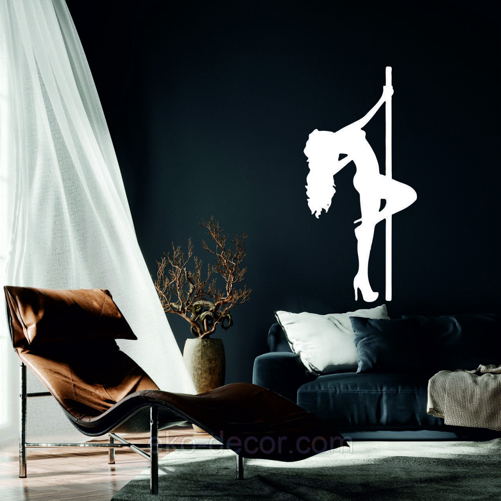 Декоративное настенное Панно «Стриптиз», Декор на стену 90*43 см, Белый Киев - изображение 1