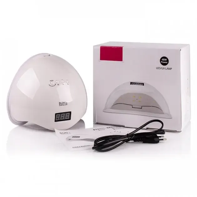 Светодиодная лампа для маникюра SUN 5 48W с дисплеем и сенсором, UV лампа Коломия - фото 5