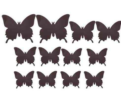 Коричневі метелики для дому - 12шт. Київ