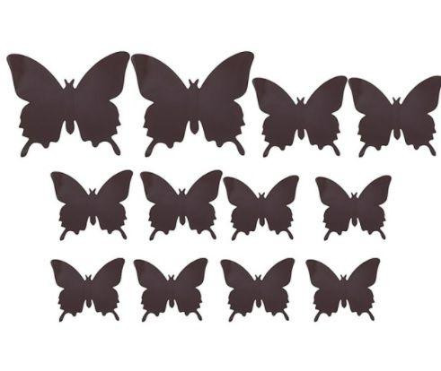 Коричневые бабочки для дома - 12шт. Киев - изображение 3