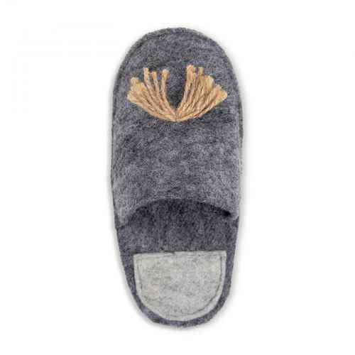 Игрушка Природа «Пантофля» для собак, серая, 15х7 см Винница