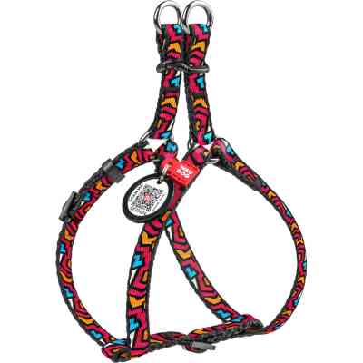 Шлей для собак WAUDOG Nylon с QR паспортом анатомическая "Граффити" S (5013) Винница