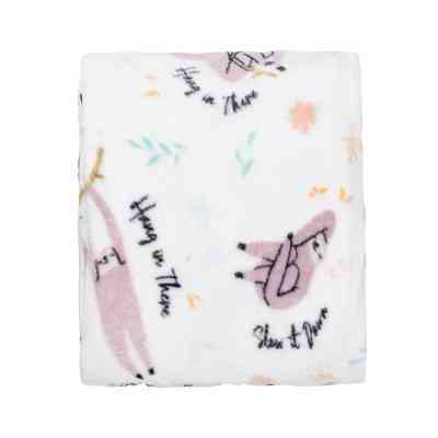 Плед Ardesto Flannel 100% полиэстер, ленивцы 160х200 см (ART0115PB) Винница