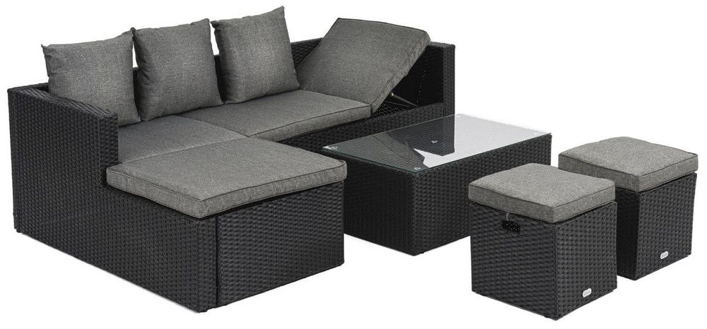 Садові меблі Di Volio Bologna чорний/сірий Киев - изображение 8