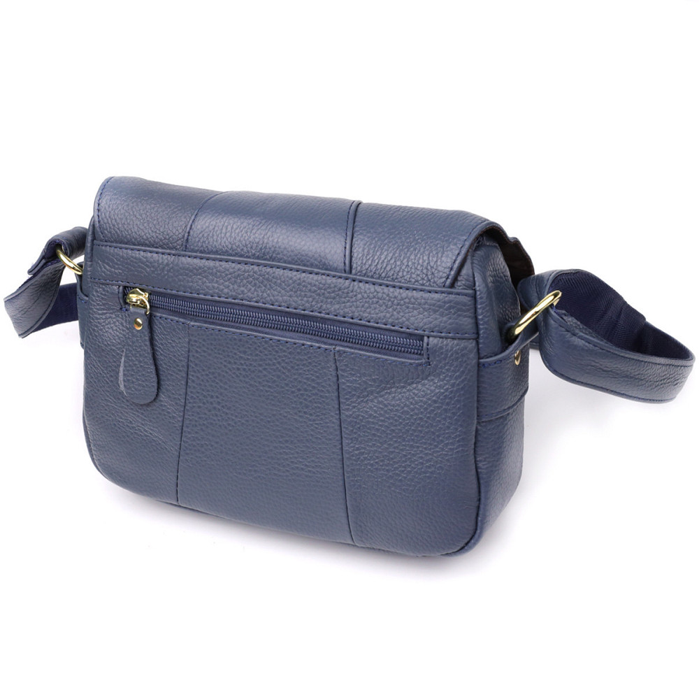 Сумка из натуральной кожи для женщин Vintage 22971 Синий Киев - изображение 2