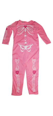 Дитячий комбінезон Скелет для дівчинки на Хелловін розмір на 2-4 роки 98-104рожевий Київ