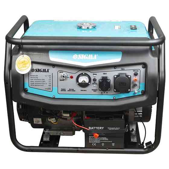 Генератор бензиновий 230 В 6.0/6.5 кВт 4-тактний електрозапуск SIGMA (5710491) Київ