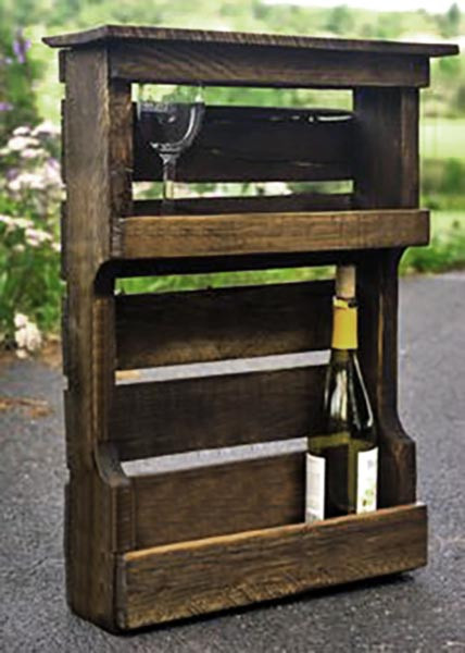 Настенная винная полка 