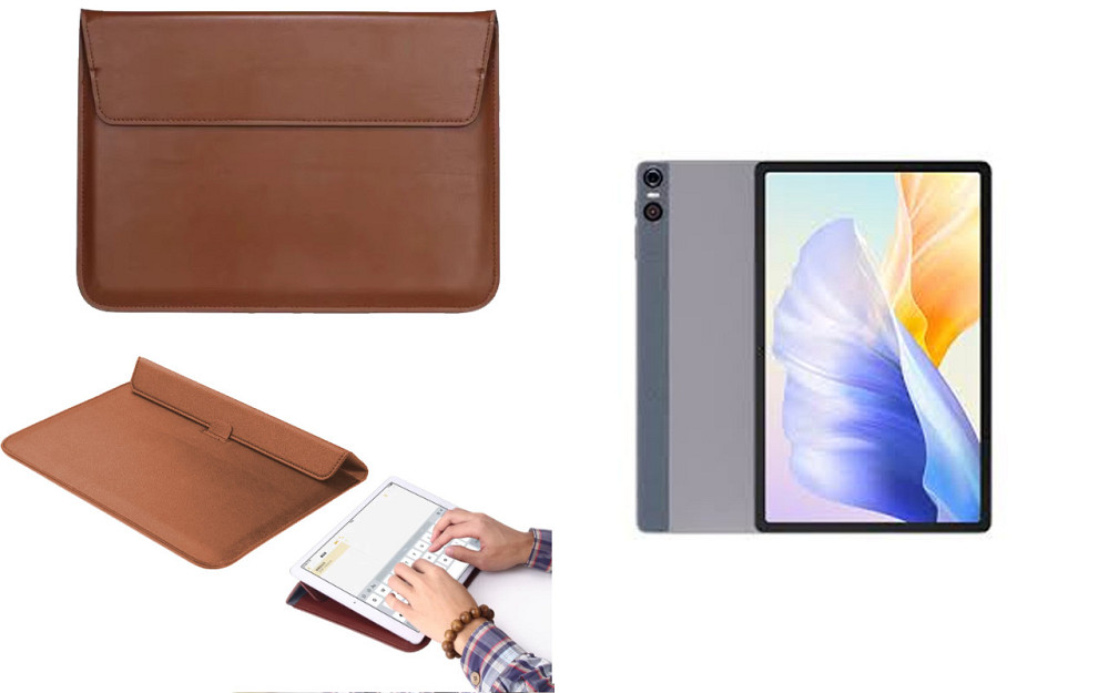Чохол-конверт VitoCase для Cubot Tab 50, з функцією підставки для планшета Коричневий Київ - фото 1