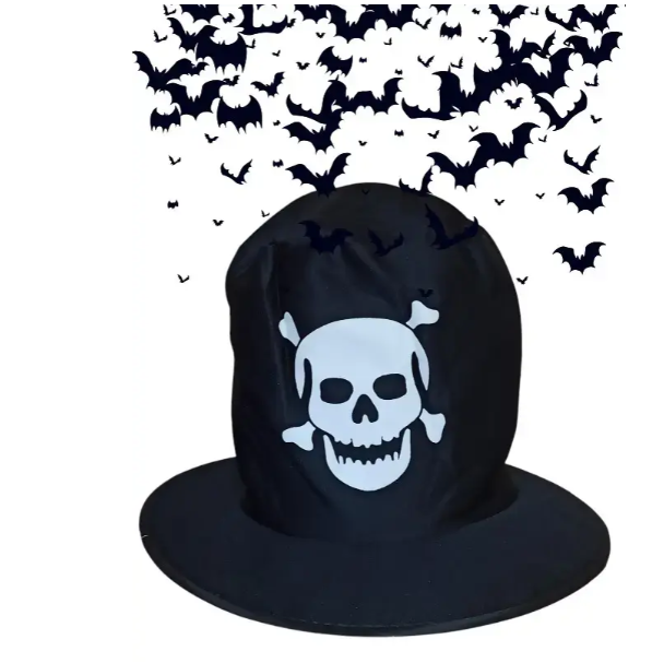 Шапка Хэллоуин Череп one size черно-белый Киев - изображение 2