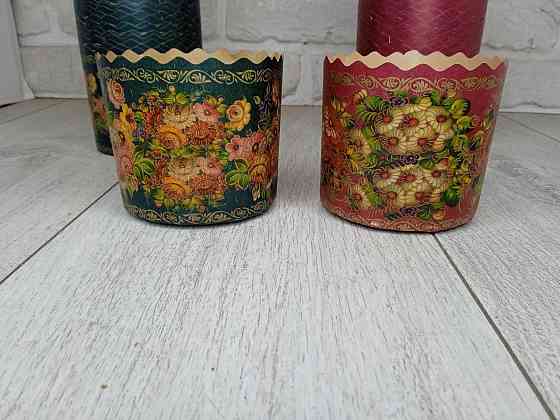 Форма паперова великодня для куличів 250 г 85×90 мм Жостове – форма для випічки, 50 шт Харків