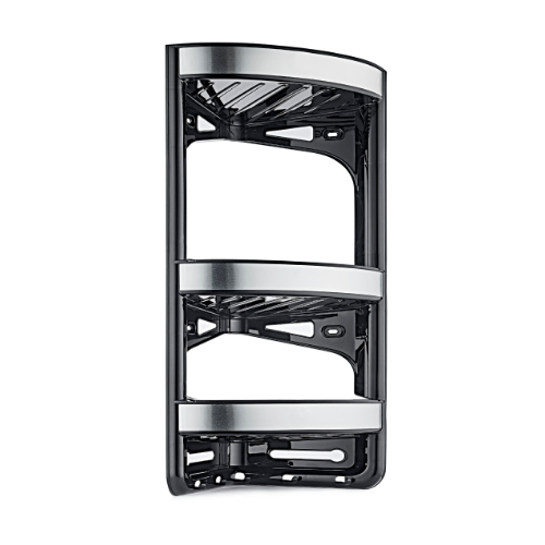 DECOR Поличка для душку кутова (12) (х129 чорний + малюнок металік) Житомир