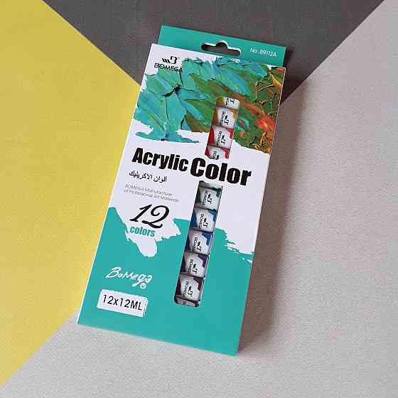 Фарби акрилові 12 кольорів Київ