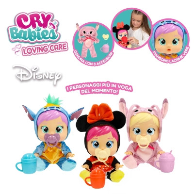 Кукла IMC Cry babies Любовь и забота Дисней Плакса Стич с аксессуарами 26 см (927377) Винница - изображение 9