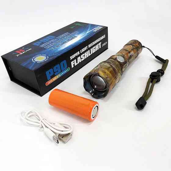 Фонарь уличный ручной Bailong BL-P511M-P90, Яркий светодиодный мощный фонарь Мощный для рыбалки LI-48 Ивано-Франковск