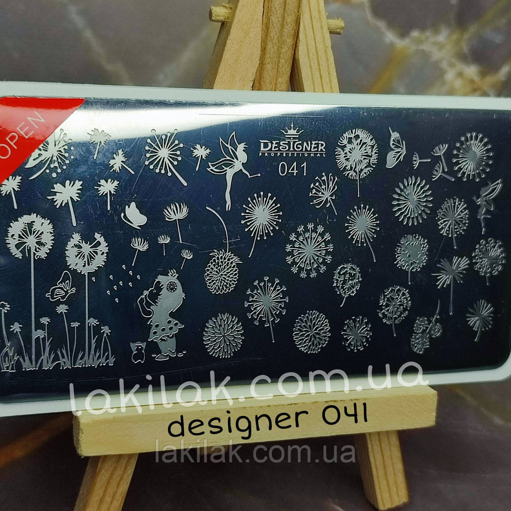 Пластина 041 для стемпінгу Designer Professional (12х6см) Херсон - фото 1