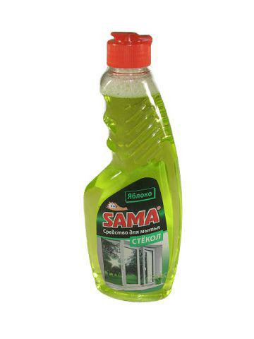 Моющее средство для стекла и зеркал  САМА яблоко 500г (запаска) (1 шт) Харьков - изображение 1