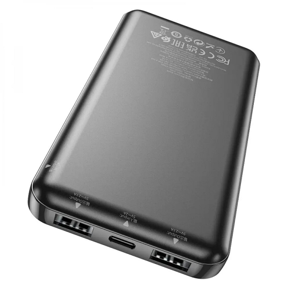 Зовнішній акумулятор HOCO J100 High-ranking power bank(10000mAh) Black Киев - изображение 2