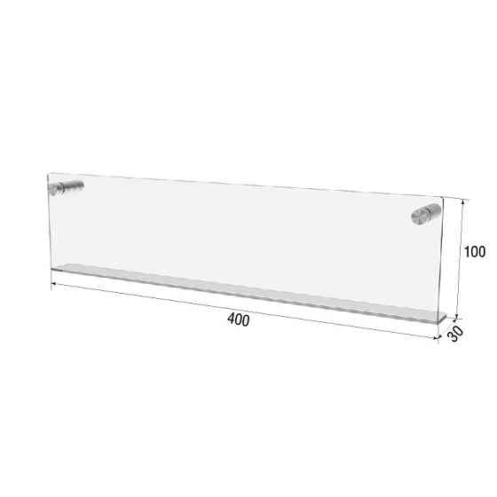 Полиця EKOSTAR настінна 400х100х30 Київ