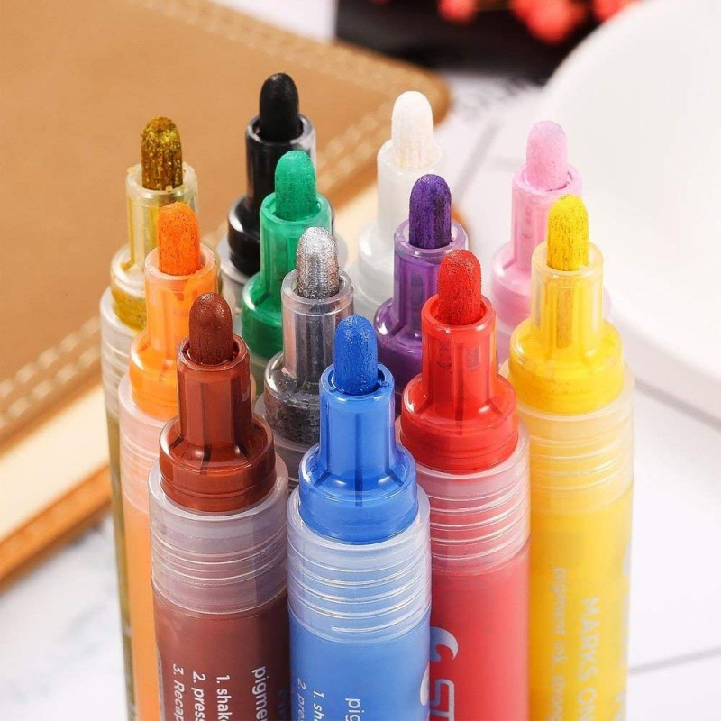 Відеоогляд! Набір акрилових маркерів для малювання. Маркери для малювання на різних поверхнях Кам'янець-Подільський - фото 9