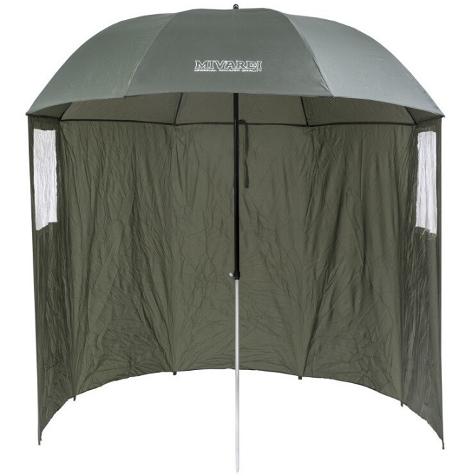 Парасолька складна 2.2 метра з механізмом нахилу та бічними панелями Mivardi (M-AUSE220) Зелений Нововолинськ - фото 2