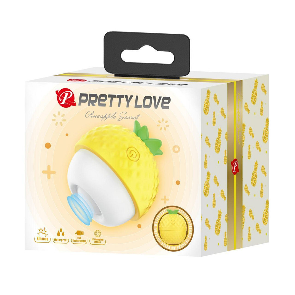 Клиторальный пульсатор PRETTY LOVE Pineapple Secret желтый, 5,7 х 5,1 см Sex Aura Киев - изображение 10