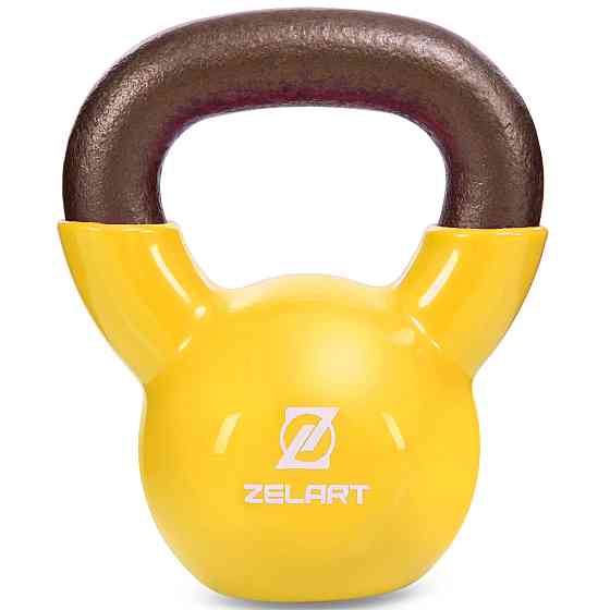 Гиря чавунна 4 кг з вініловим покриттям Zelart-5161-4 Київ