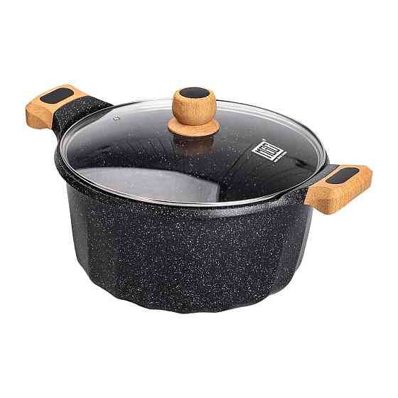 MGC Велика алюмінієва каструля об'ємом 11 літрів з кришкою Ø32 см з антипригарним покриттям MGC Київ