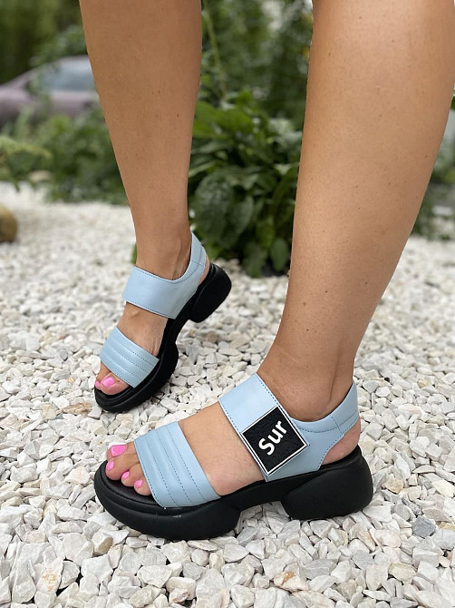 teona Босоніжки жіночі TEONA 165 блакитні (літо, шкіра натуральна) (4100) Коломия - фото 6