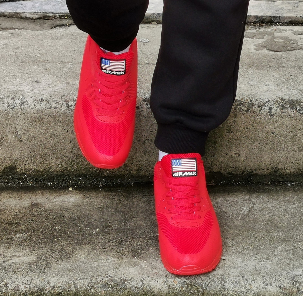 Кроссовки Красные NIke 90 Женские с Амортизацией Найк (размеры: 36,37) Днепр - изображение 5