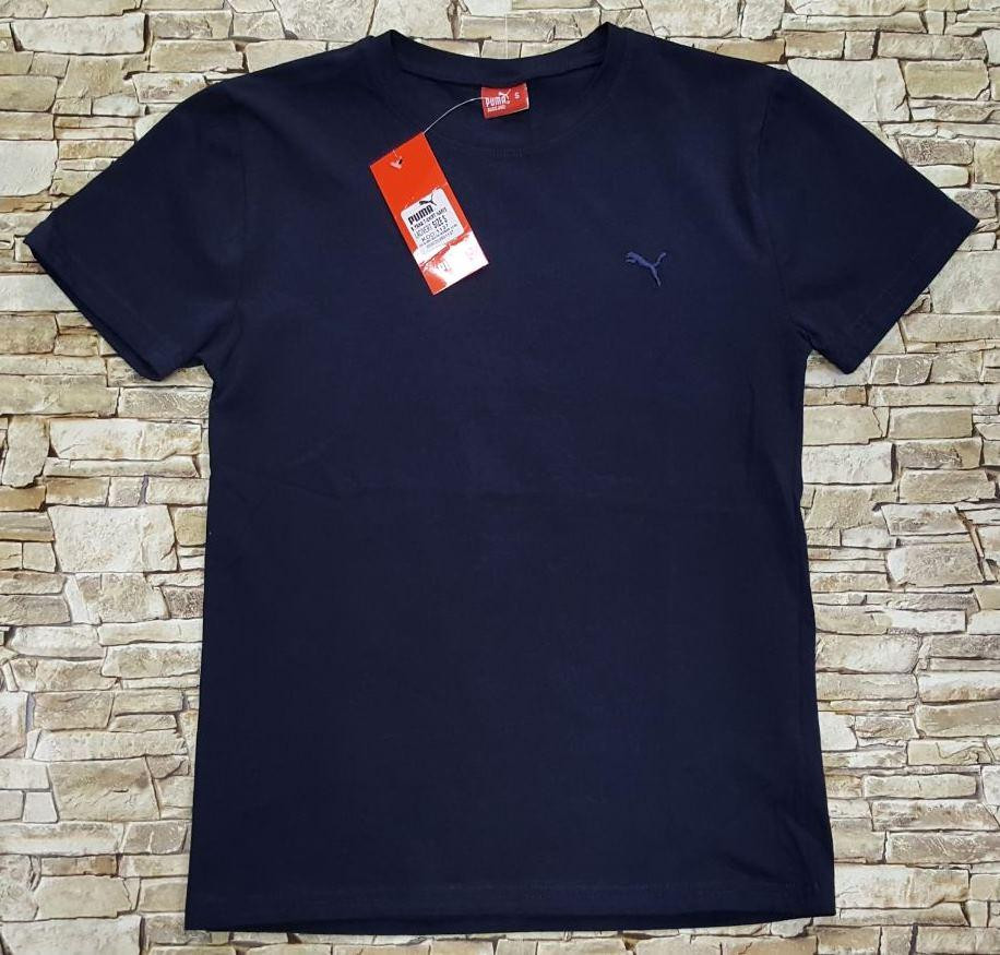 Мужская однотонная трикотажная футболка Puma Киев - изображение 3