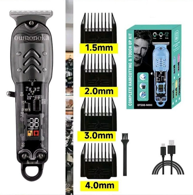 Машинка для стрижки волос аккумуляторный триммер бороды. Київ - фото 3