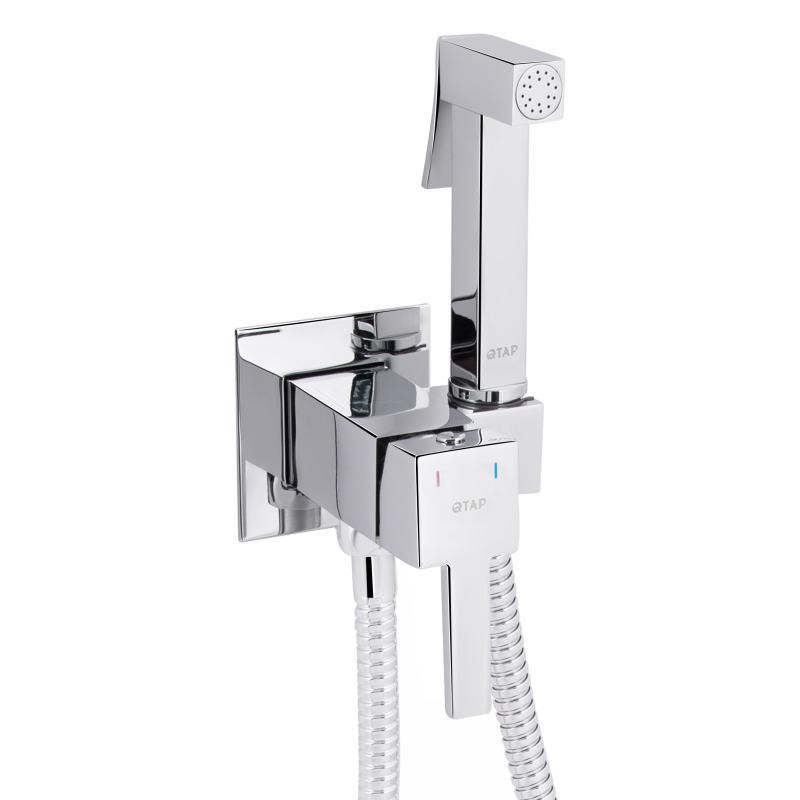 Гигиенический душ из латуни Qtap Inspai-Varius прямоугольный QTINSVARCRMV00440201 Chrome Харьков - изображение 3