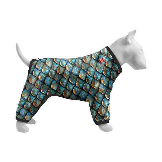 Вітровка для собак WAUDOG Clothes, малюнок "Луска", M47, В 69-72 см, С 47-50 см Київ