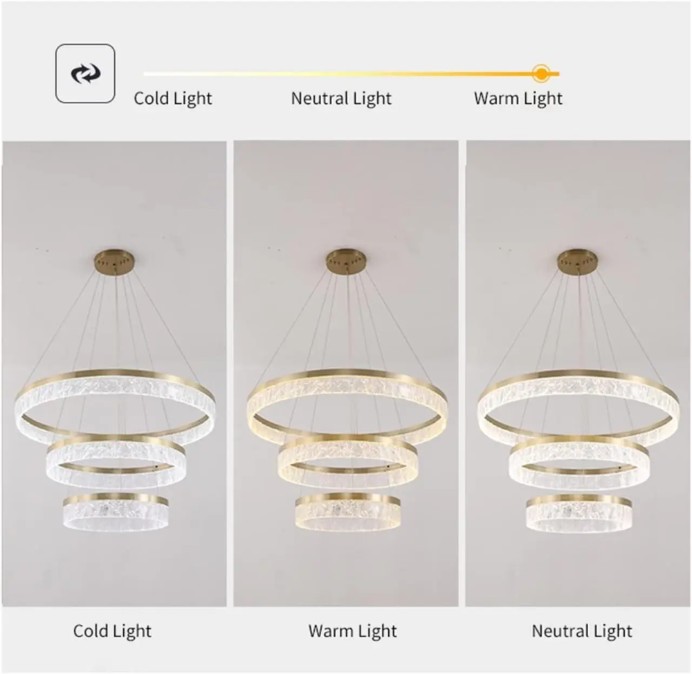 Светодиодная люстра 3 Сестры PJ899 (55см) Коричневая Киев - изображение 7