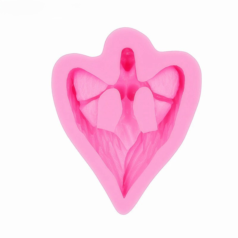 Молд силіконовий Ангел 58 на 46 мм рожевий Київ - фото 6