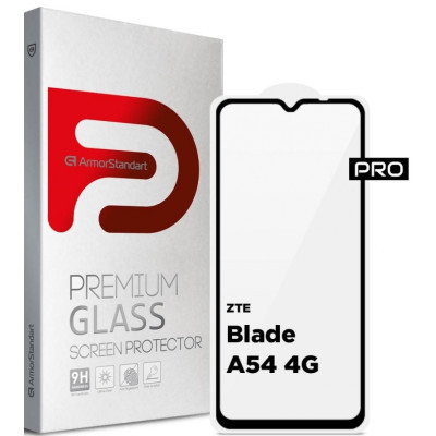 Скло захисне Armorstandart Pro ZTE Blade A54 4G Black (ARM70683) Вінниця - фото 1
