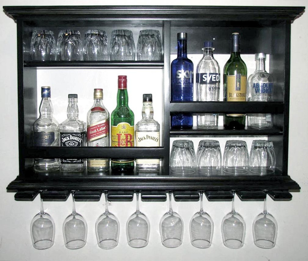 Настінна винна полиця "Сітара" венге Миколаїв - фото 1