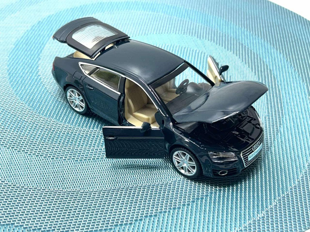 Машина металева Автопром Audi A7 Sportback світло звук відчиняються двері 1:32 Синя (68319) Чернигов - изображение 6