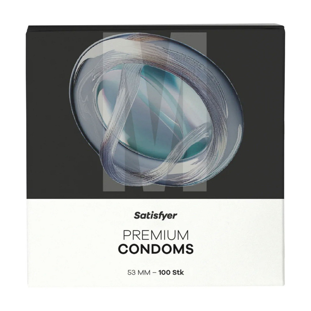 Презервативы – Satisfyer Premium Condoms 53 мм (M), 100 шт. Sex Aura Киев - изображение 1