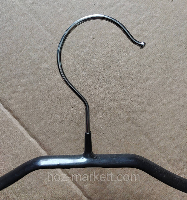 Вішалки плічка, тремпіль металевий у силіконі з хромованим гачком товстий Харків - фото 6