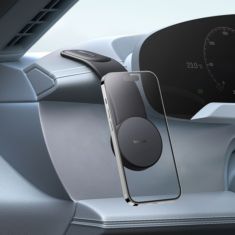 Автотримач для телефона Baseus PrimeTrip C02 Air Magnetic Car Mount Stick-on Type Cluster Black Киев - изображение 10
