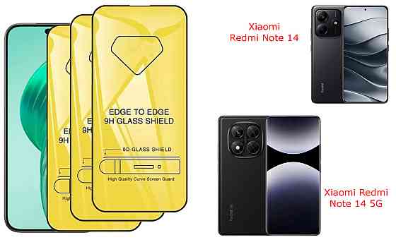 Захисне скло DefenzoGlass для Xiaomi Redmi Note 14, Note 14 5G – подвійна міцність Київ